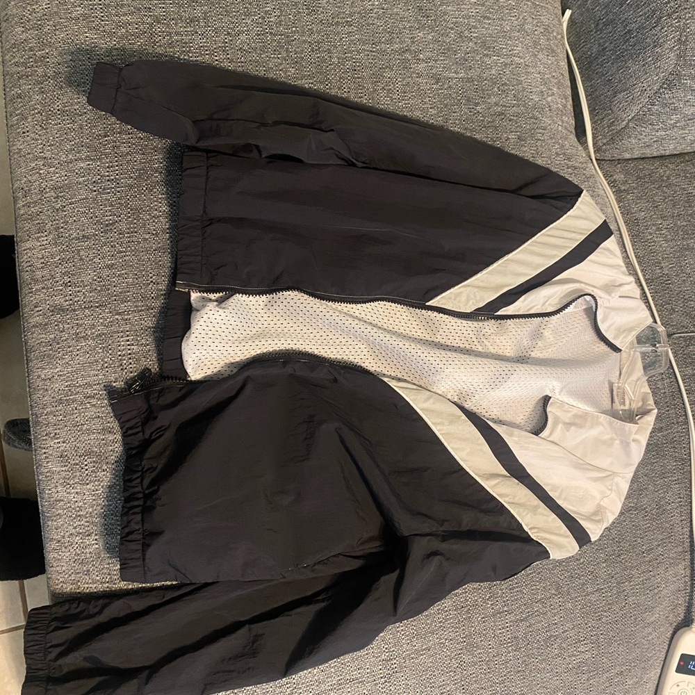 Victoria Secret PINK Black and White Windbreaker Jacket